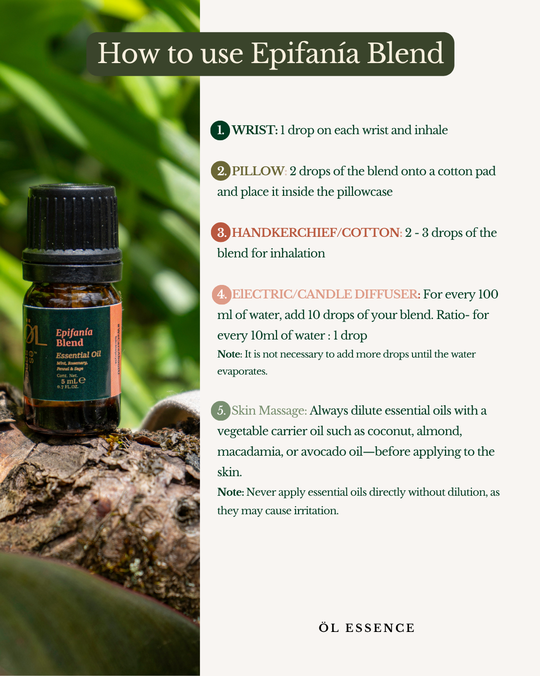 Essential Oil Blend: Epifanía - Motivation Boost! (5 ml)