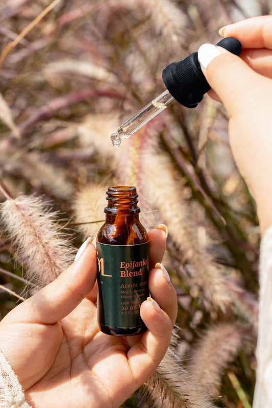 Epifanía Blend Motivation Boost!  Stimulates creativity, motivation, and concentration. Helps reducing headaches.  Essential Oil Blend: Mint, Rosemary, Fennel: 100% Pure and Organic