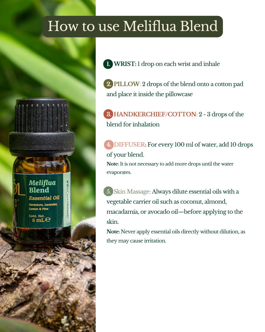 Meliflua Essential Oil Blend - Keep Calm! (5 ml)